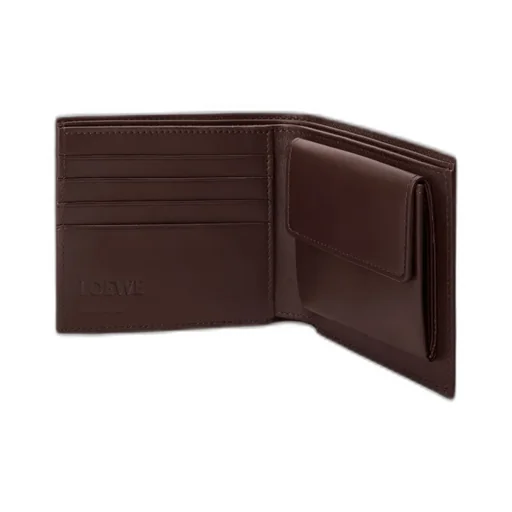 Cats Bifold Coin Wallet In Classic Calfskin