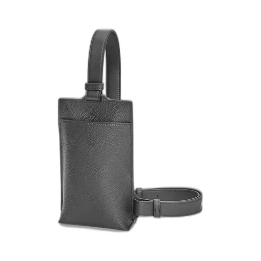 Vertical T Pocket In Soft Grained Calfskin