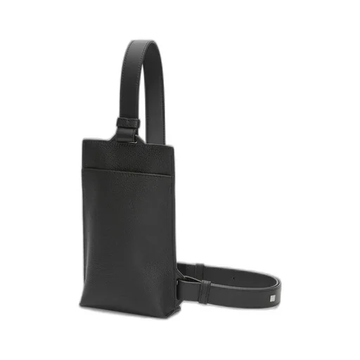 Vertical T Pocket In Soft Grained Calfskin