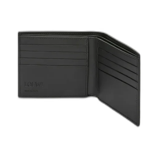 Bifold Wallet In Soft Grained Calfskin