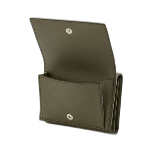Trifold Wallet In Soft Grained Calfskin