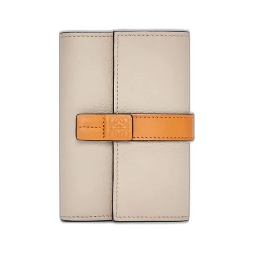 Small Vertical Wallet In Soft Grained Calfskin