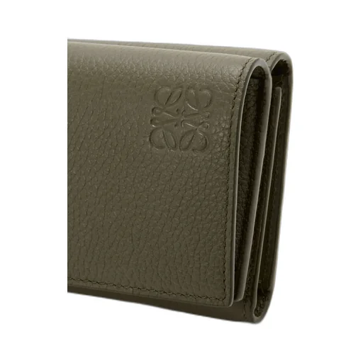 Trifold Wallet In Soft Grained Calfskin