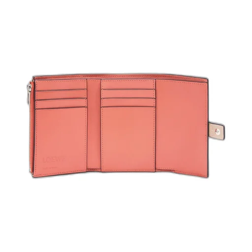 Small Vertical Wallet In Soft Grained Calfskin