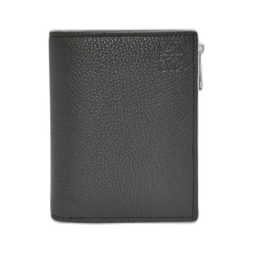 Slim Compact Wallet In Soft Grained Calfskin