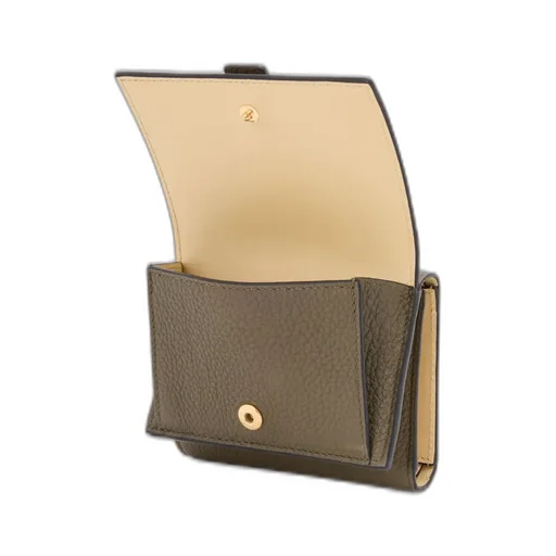 Trifold Wallet In Soft Grained Calfskin