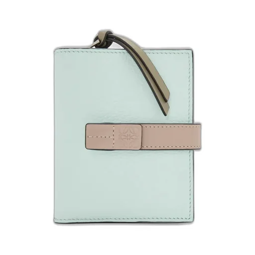 Compact Zip Wallet In Soft Grained Calfskin