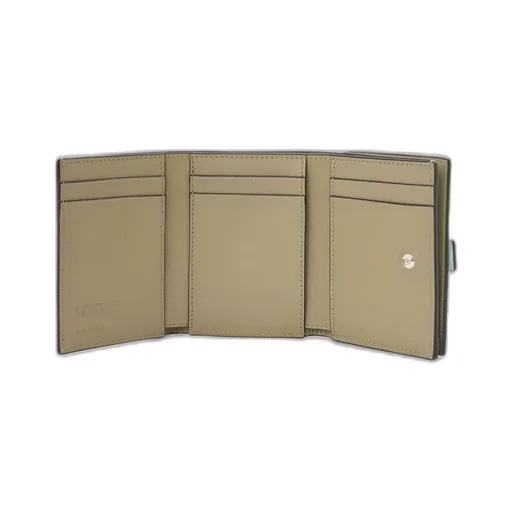 Trifold Wallet In Soft Grained Calfskin