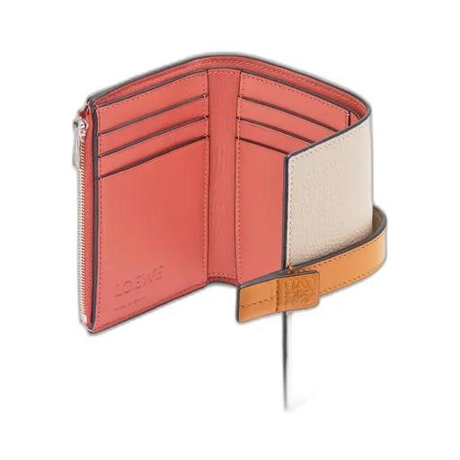 Small Vertical Wallet In Soft Grained Calfskin