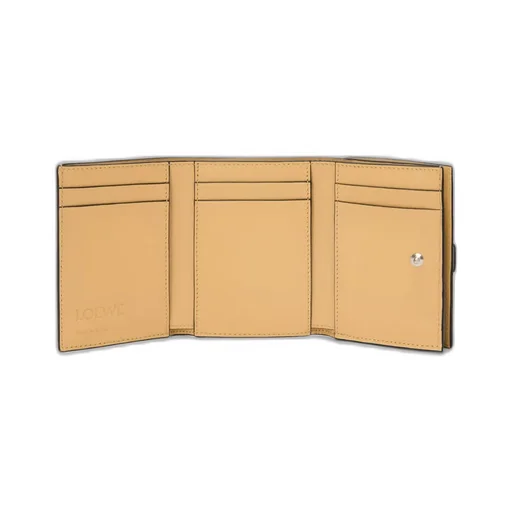 Trifold Wallet In Soft Grained Calfskin