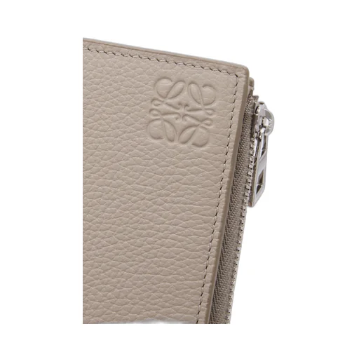 Slim Compact Wallet In Soft Grained Calfskin