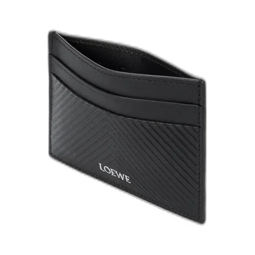 Plain Cardholder In Textured Classic Calfskin