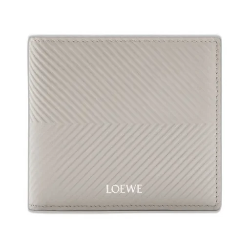 Bifold Coin Wallet In Textured Classic Calfskin