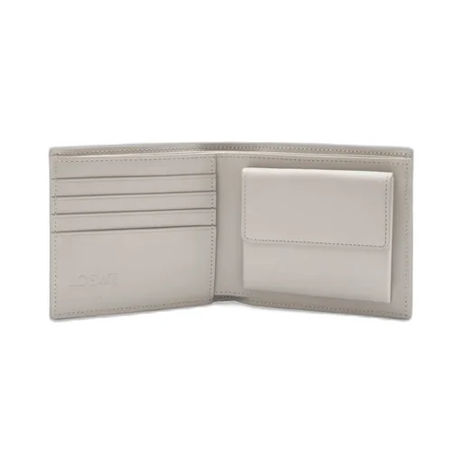 Bifold Coin Wallet In Textured Classic Calfskin