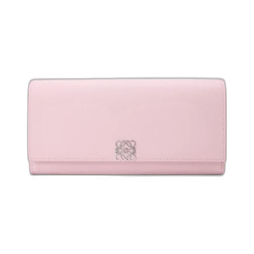 Anagram Continental Wallet In Pebble Grained Calfskin
