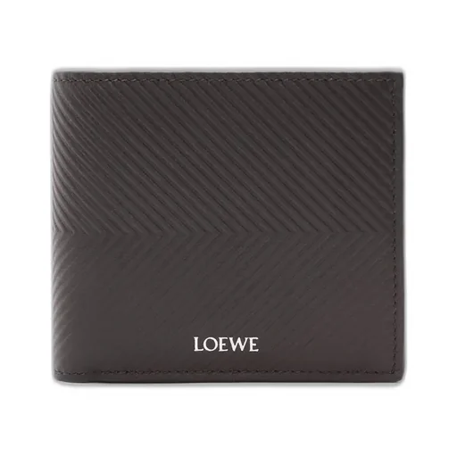 Bifold Wallet In Textured Classic Calfskin