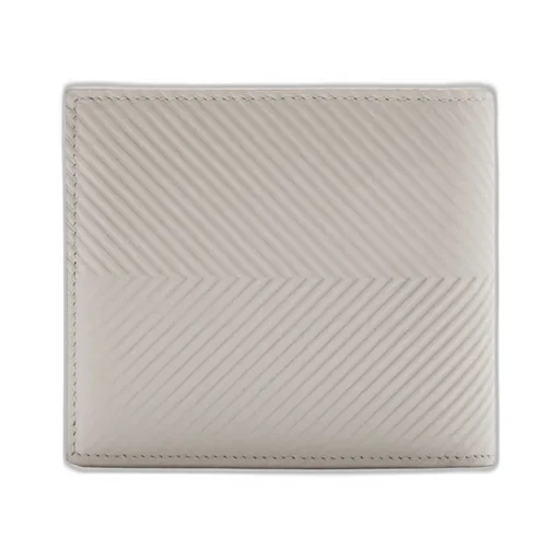 Bifold Coin Wallet In Textured Classic Calfskin