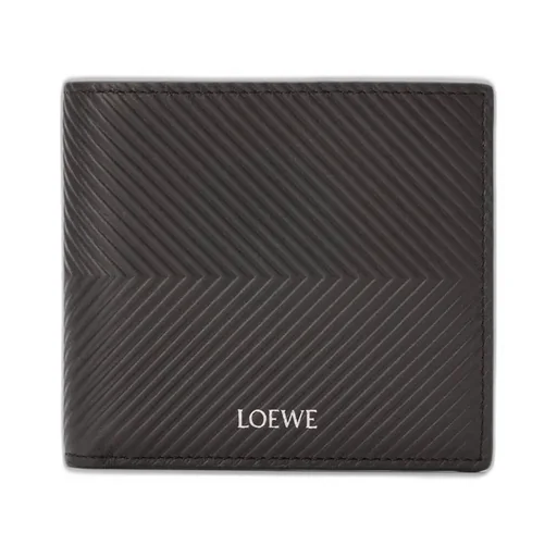 Bifold Coin Wallet In Textured Classic Calfskin