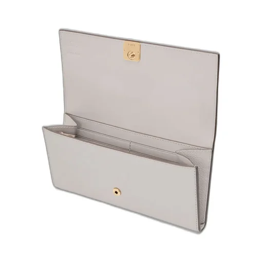 Anagram Continental Wallet In Pebble Grained Calfskin