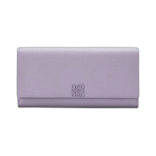 Anagram Continental Wallet In Pebble Grained Calfskin