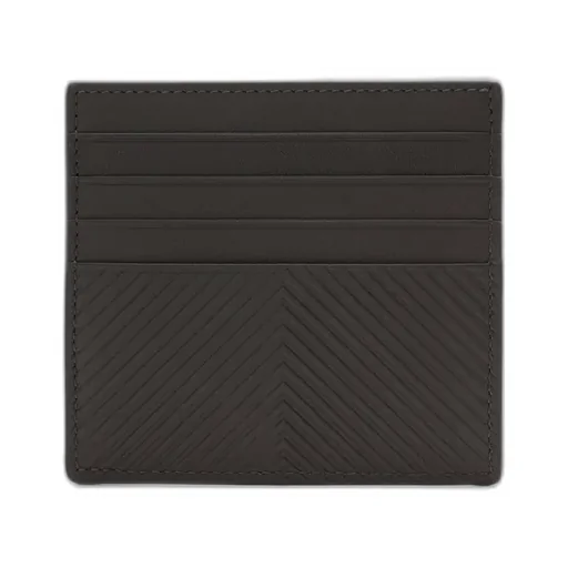 Open Cardholder In Textured Classic Calfskin
