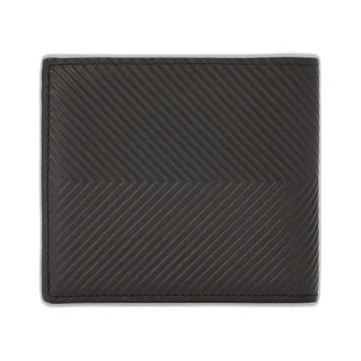 Bifold Coin Wallet In Textured Classic Calfskin