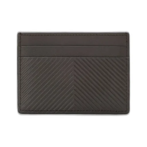 Plain Cardholder In Textured Classic Calfskin