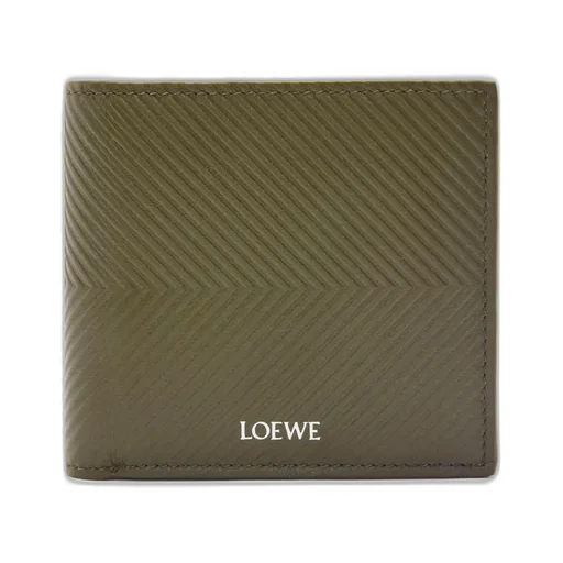 Bifold Coin Wallet In Textured Classic Calfskin
