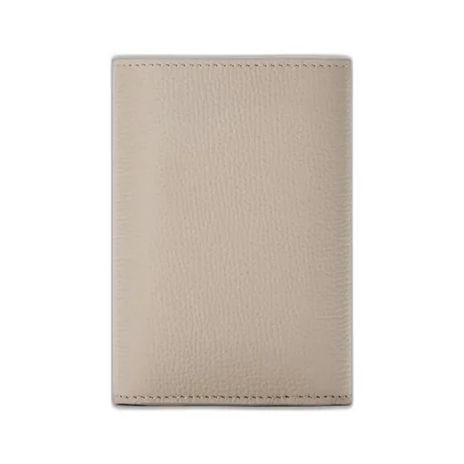 Anagram Small Vertical Wallet In Pebble Grained Calfskin