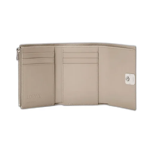 Anagram Small Vertical Wallet In Pebble Grained Calfskin