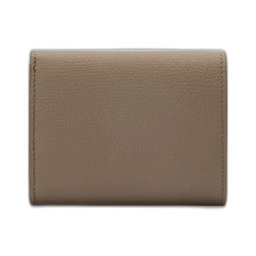 Anagram Trifold Wallet In Pebble Grained Calfskin