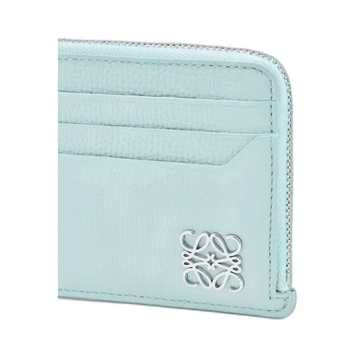 Anagram Square Coin Cardholder In Pebble Grained Calfskin