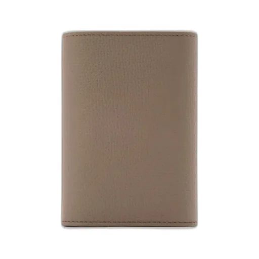 Anagram Small Vertical Wallet In Pebble Grained Calfskin
