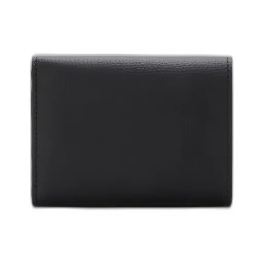 Anagram Trifold Wallet In Pebble Grained Calfskin