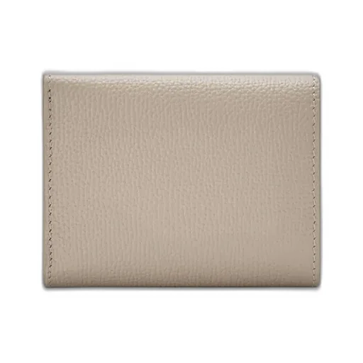 Anagram Trifold Wallet In Pebble Grained Calfskin