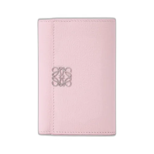 Anagram Small Vertical Wallet In Pebble Grained Calfskin