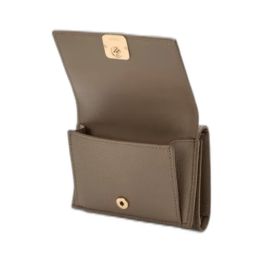 Anagram Trifold Wallet In Pebble Grained Calfskin