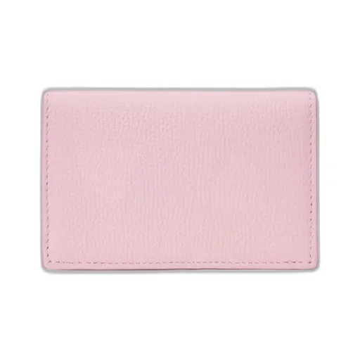 Anagram Business Cardholder In Pebble Grained Calfskin