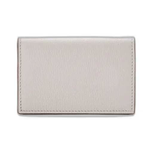 Anagram Business Cardholder In Pebble Grained Calfskin