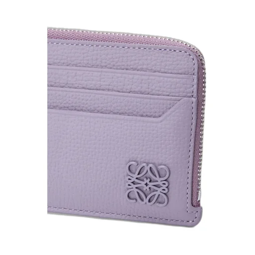 Anagram Square Coin Cardholder In Pebble Grained Calfskin