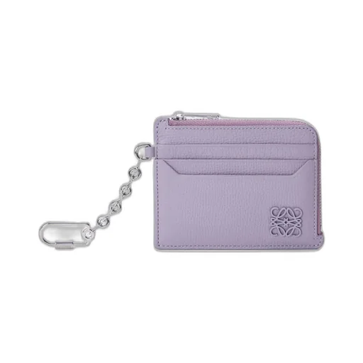 Anagram Square Coin Cardholder In Pebble Grained Calfskin