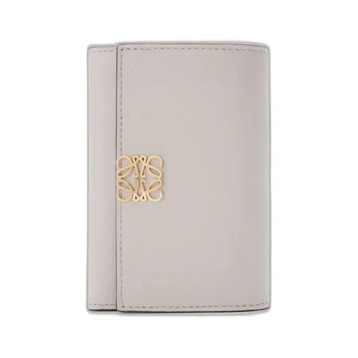 Anagram Small Vertical Wallet In Pebble Grained Calfskin