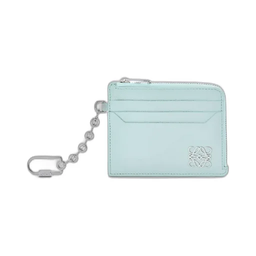 Anagram Square Coin Cardholder In Pebble Grained Calfskin