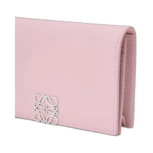Anagram Business Cardholder In Pebble Grained Calfskin