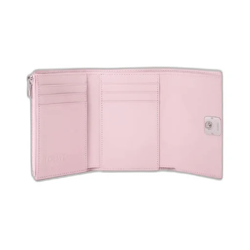 Anagram Small Vertical Wallet In Pebble Grained Calfskin