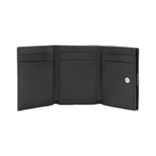Anagram Trifold Wallet In Pebble Grained Calfskin