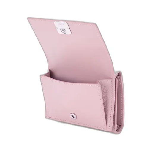 Anagram Trifold Wallet In Pebble Grained Calfskin
