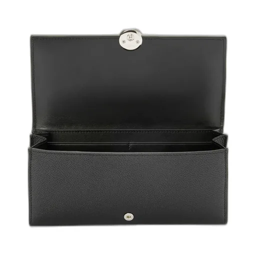 Pebble Continental Wallet In Mini Grain Calfskin