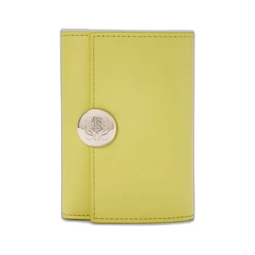 Pebble Small Vertical Wallet In Shiny Nappa Calfskin