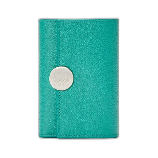 Pebble Small Vertical Wallet In Pebble Grained Calfskin